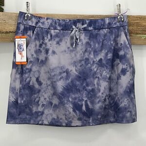 Hillary Radley Summer Skirt Indigo Tie Dye Print XXL